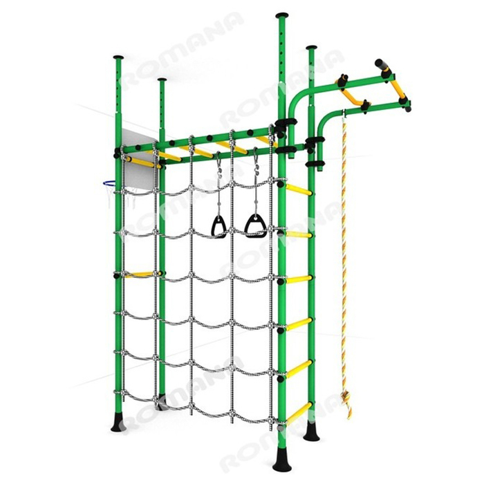 Детский спортивный комплекс "Карусель R4", цвет зелёный/жёлтый