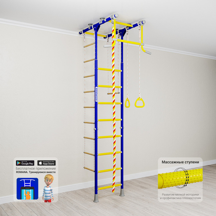 Детский спортивный комплекс Романа "Kometa 1", цвет синяя слива