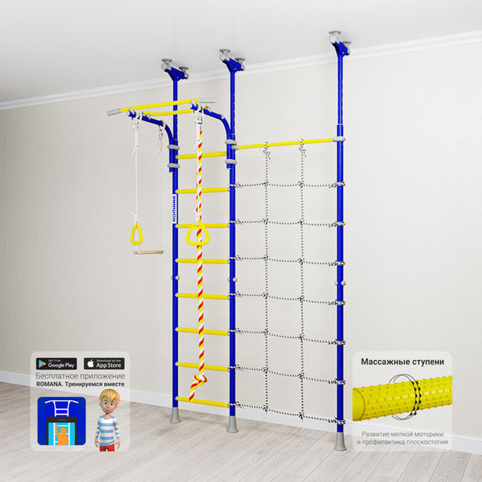 Детский спортивный комплекс Романа "Karusel R3", цвет синяя слива