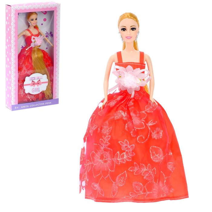 Кукла модель "Лара" в платье, МИКС