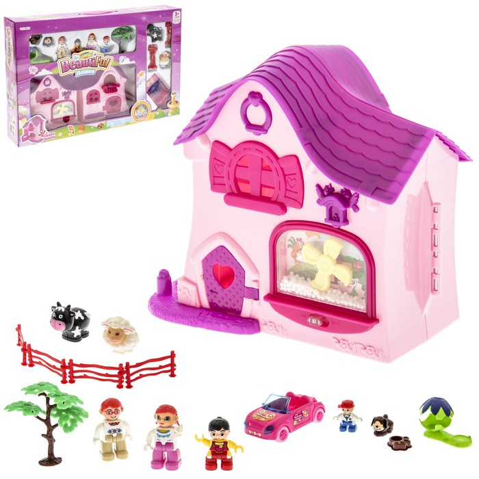 Дом для кукол &quot;Отличный день&quot; с аксессуарами, световые и звуковые эффекты