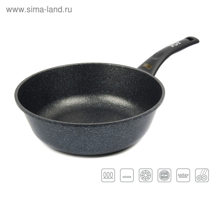 Вок Korea Wok, d=28 × 8 см, индикатор нагрева