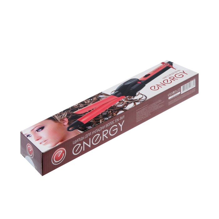 Плойка ENERGY EN-869, 25 Вт, 220°С, диаметр 25 мм, керамика