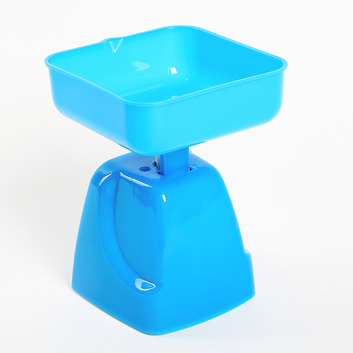 Весы кухонные механические ENERGY EN-406МК, синий, до 5 кг, квадратные