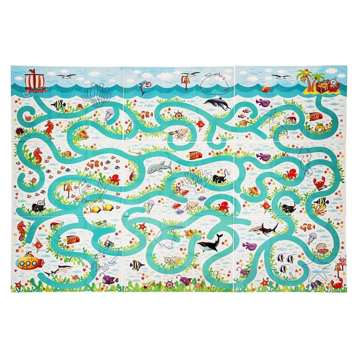 Лото пластиковое "Линии и контуры" (5+) Комплект из трёх игр