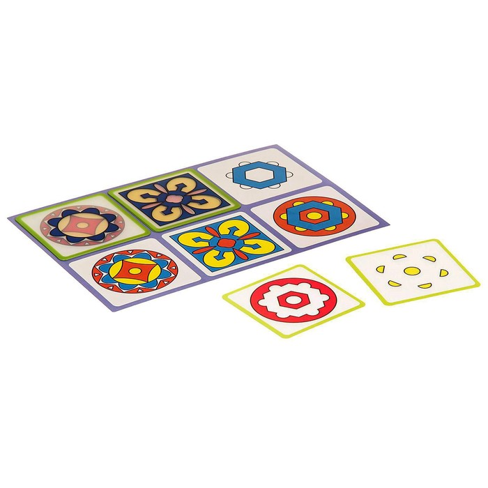 Лото пластиковое "Орнаменты" (6+) Комплект из трёх игр