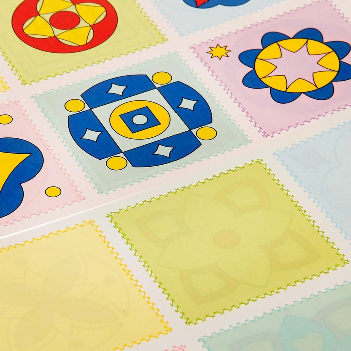 Лото пластиковое "Орнаменты" (6+) Комплект из трёх игр