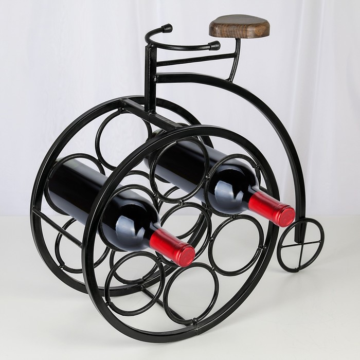 Подставка винная "Велосипед", на 7 бутылок