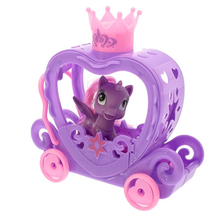 Пони "Малышка" с каретой, с аксессуарами МИКС