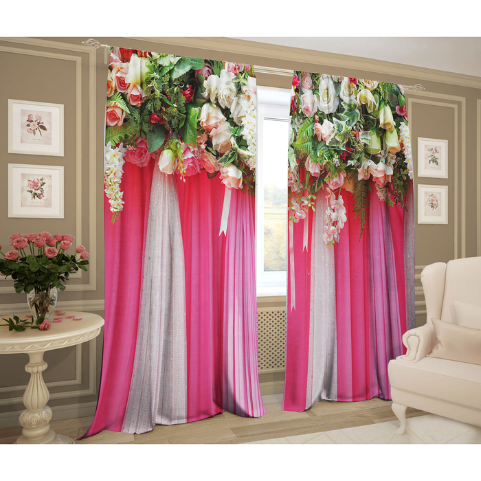 Комплект штор Кульминация 147х267 +/- 3см 2шт, габардин, п/э