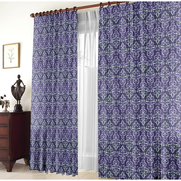 Комплект штор Фиолетовая дымка 147х267 +/- 3см 2шт, габардин, п/э