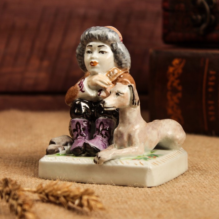 Статуэтка "Пастушок" фарфор, ручная работа