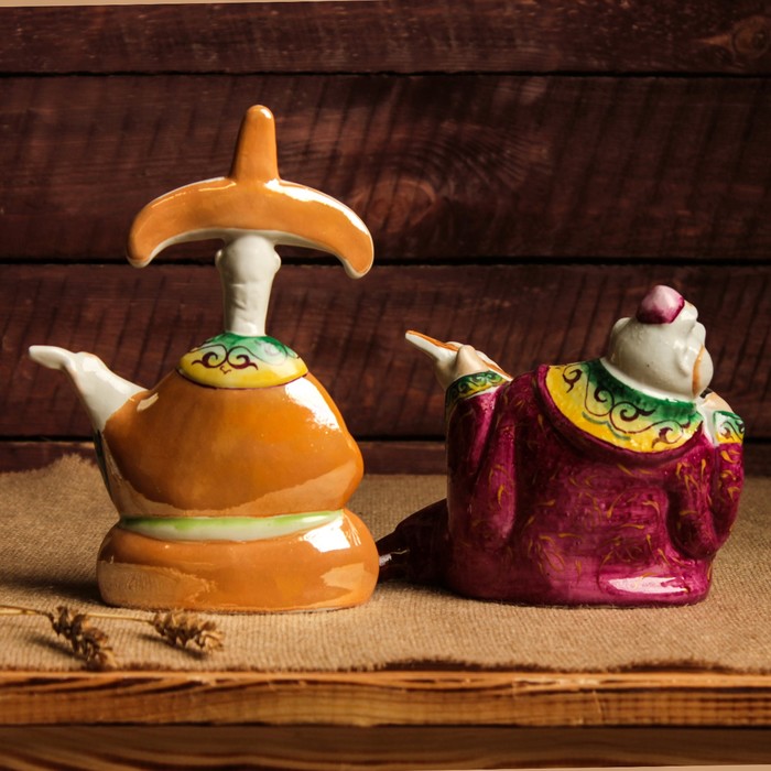 Сувенирная композиция "Аканы" фарфор, ручная работа