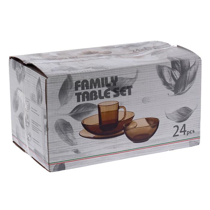 Набор столовый "Гжель" Ca del vetro, 24 предмета