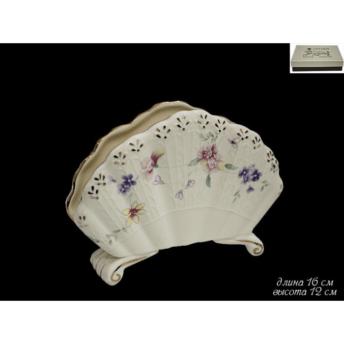 Салфетница "Адель", в подарочной упаковке, фарфор