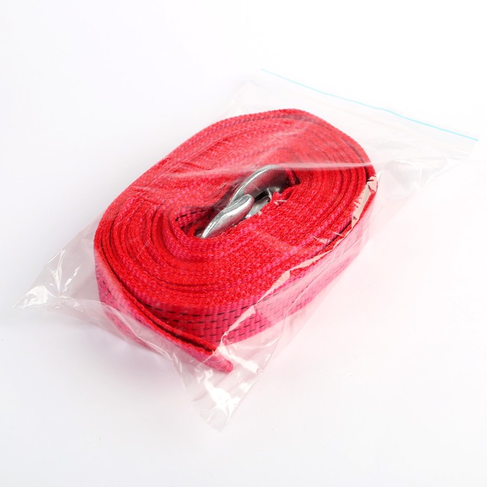 Трос-лента буксировочный TORSO, усиленный, 12 т, 10 м, 2 крюка