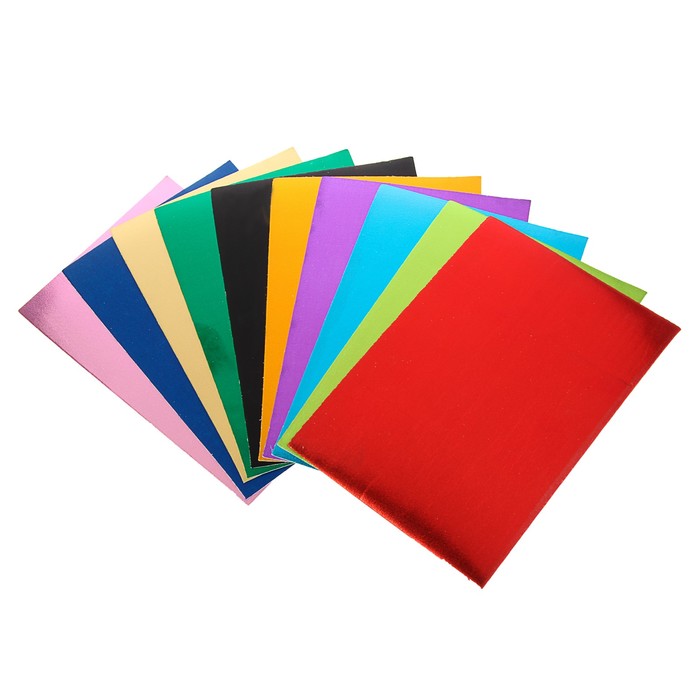 Набор цветной бумаги Eva А4, 10 листов, MAZARI, толщина 2 мм