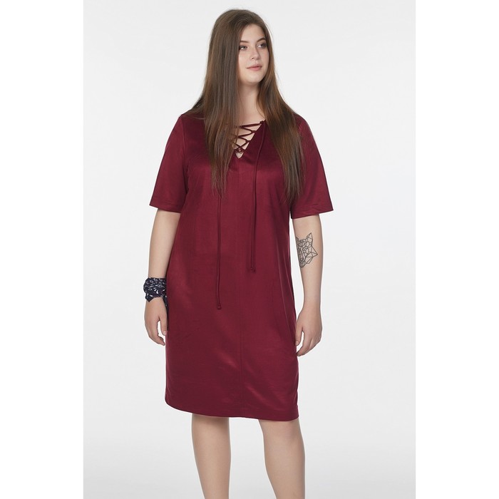 Платье женское, размер 54, цвет ягодный 2-115-05