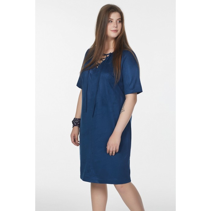 Платье женское, размер 52, цвет синий 2-115-08