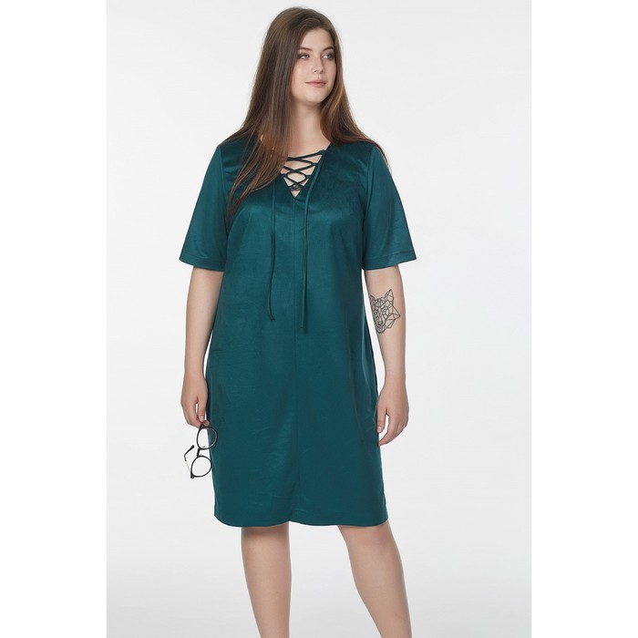 Платье женское, размер 56, цвет хвойный 2-115-15