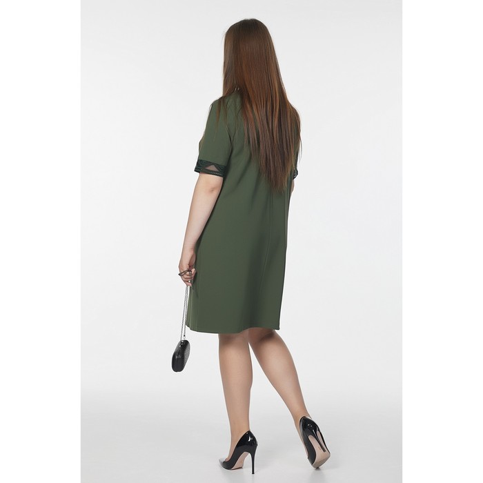 Платье женское, размер 52, цвет зелёный 2-117-15