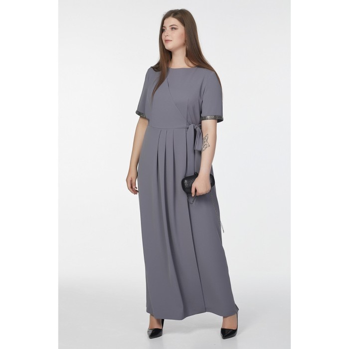 Платье женское, размер 50, цвет серый 2-119-11