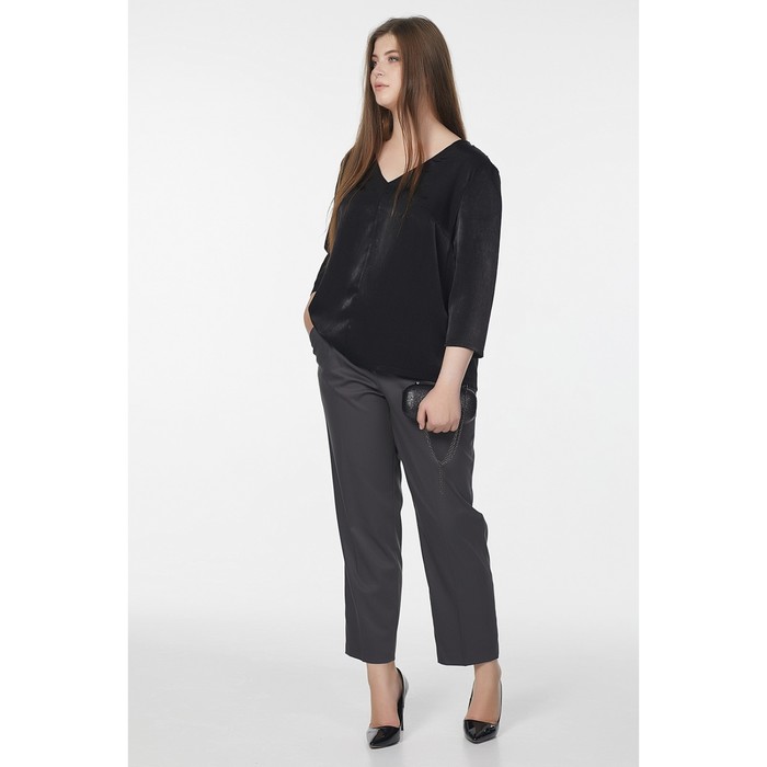 Блуза женская, размер 50, цвет чёрный 2-218-01