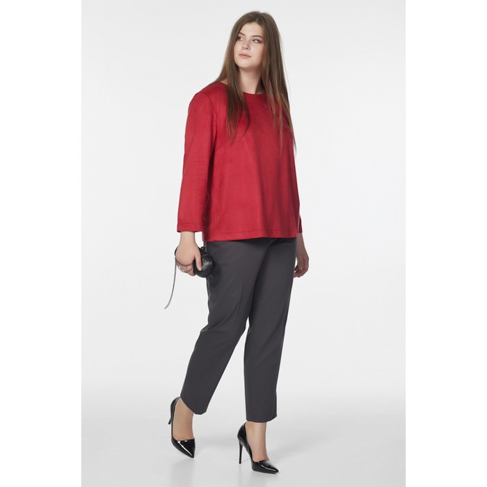 Блуза женская, размер 50, цвет тёмно-малиновый 2-519-03