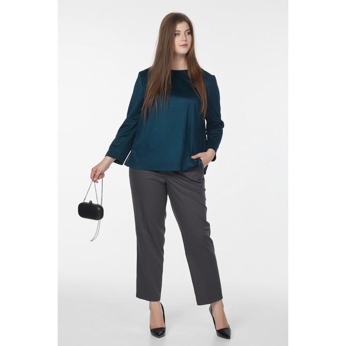 Блуза женская, размер 50, цвет тёмно-зелёный 2-519-15