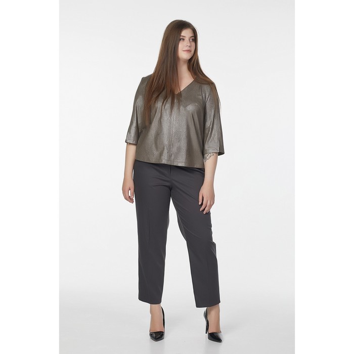 Блуза женская, размер 54, цвет хаки с напылением 2-521-15