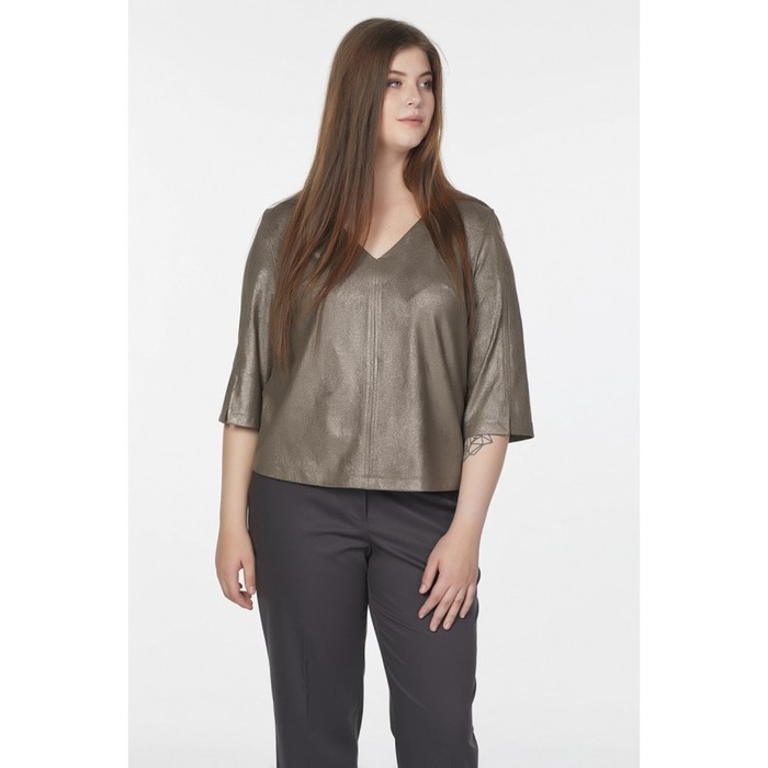Блуза женская, размер 54, цвет хаки с напылением 2-521-15
