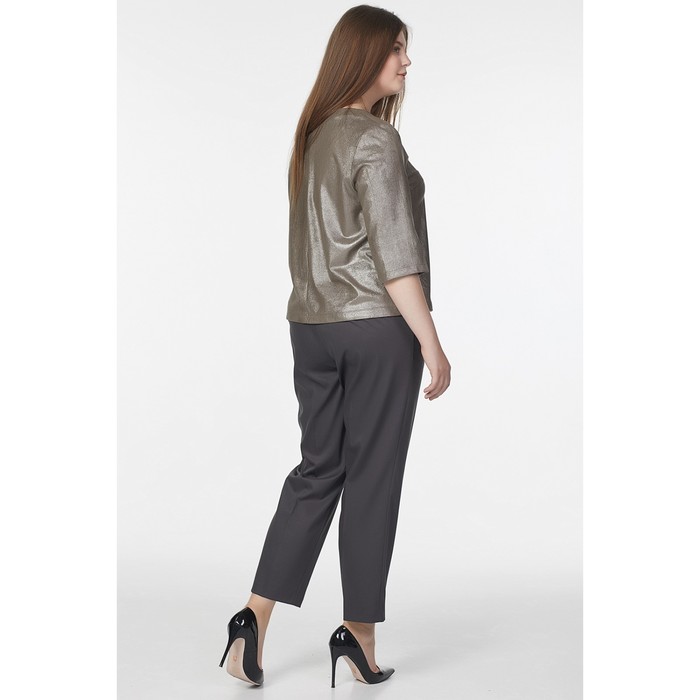 Блуза женская, размер 56, цвет хаки с напылением 2-521-15