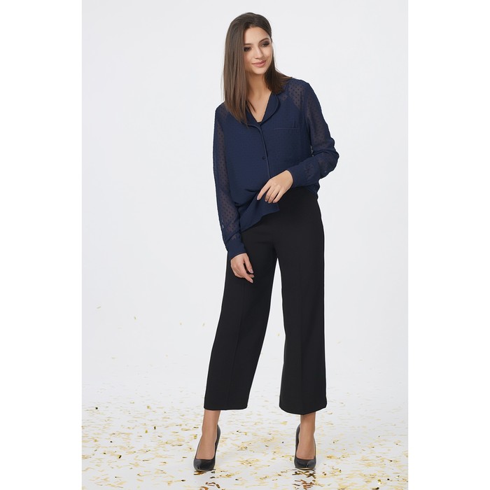 Блуза женская, размер 42, цвет тёмно-синий 237.1-08