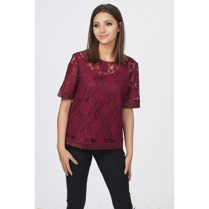 Блуза женская, размер 40, цвет ягодный 239-05
