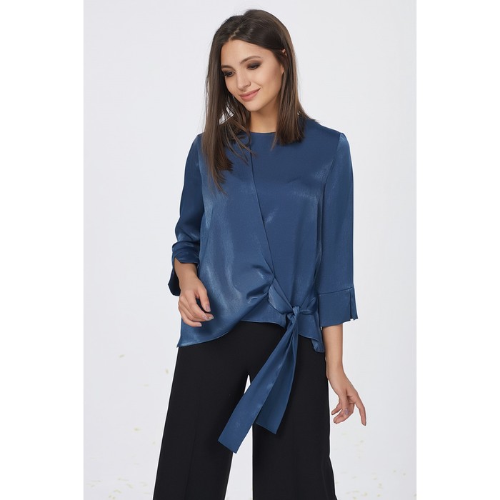 Блуза женская, размер 46, цвет синий 247-08