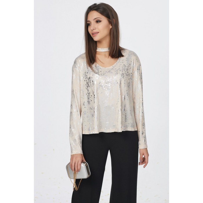 Блуза женская, размер 42, цвет абрикосовый 532-04