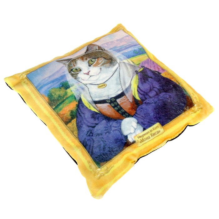 Подушка "Мона Киса" 34 х 34 х 4 см