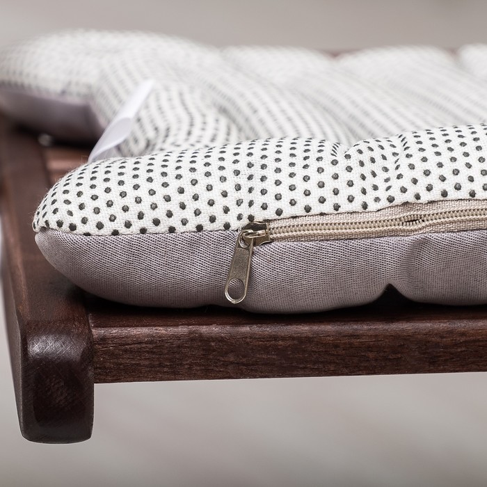 Эко-Подушка с массажным эффектом на стул 40*40 лузга гречихи, грета/бязь