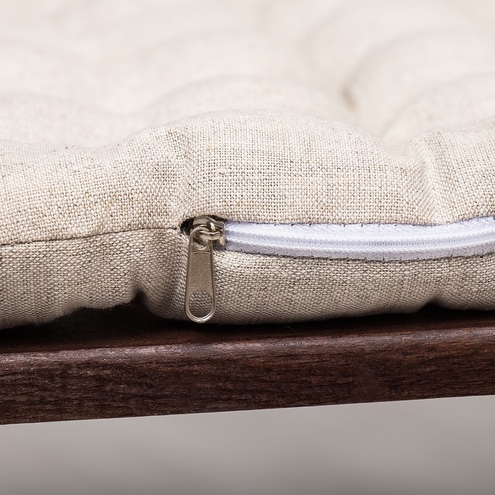 БИО-подушка на стул 40*40 лузга гречихи, лен