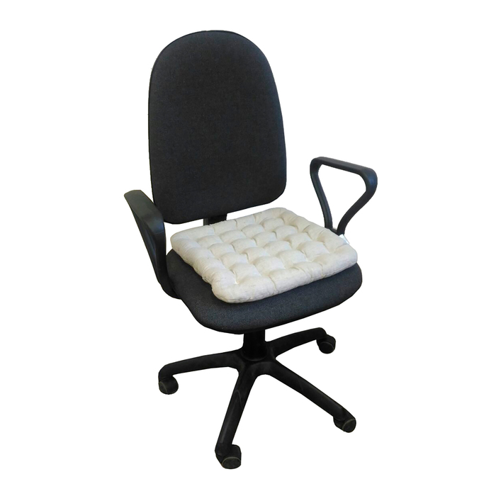 БИО-подушка на стул 40*40 лузга гречихи, лен