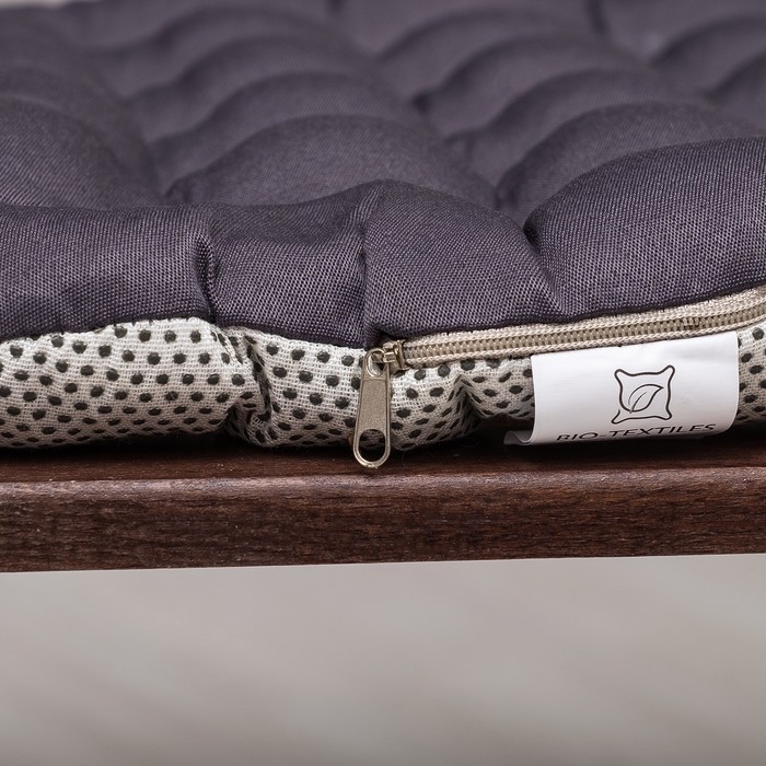 БИО-подушка на стул с массажным эффектом 40*40 лузга гречихи, грета