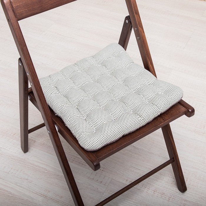 БИО-подушка на стул с массажным эффектом 40*40 лузга гречихи, грета