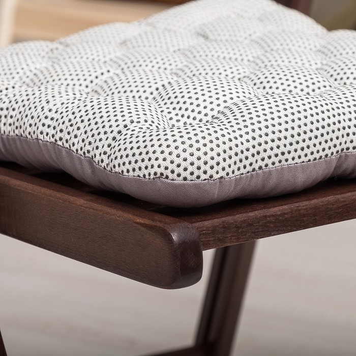 БИО-подушка на стул с массажным эффектом 40*40 лузга гречихи, грета