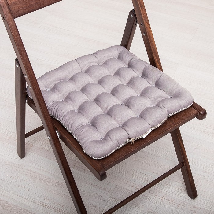 БИО-подушка на стул с массажным эффектом 40*40 лузга гречихи, грета