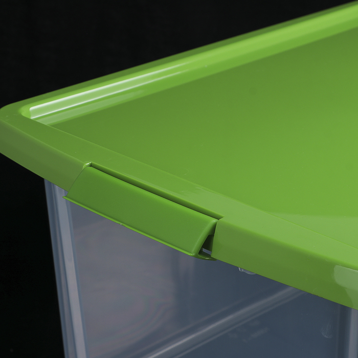 Контейнер для хранения с крышкой 30 л, 47×36,5×24,5 см, цвет МИКС