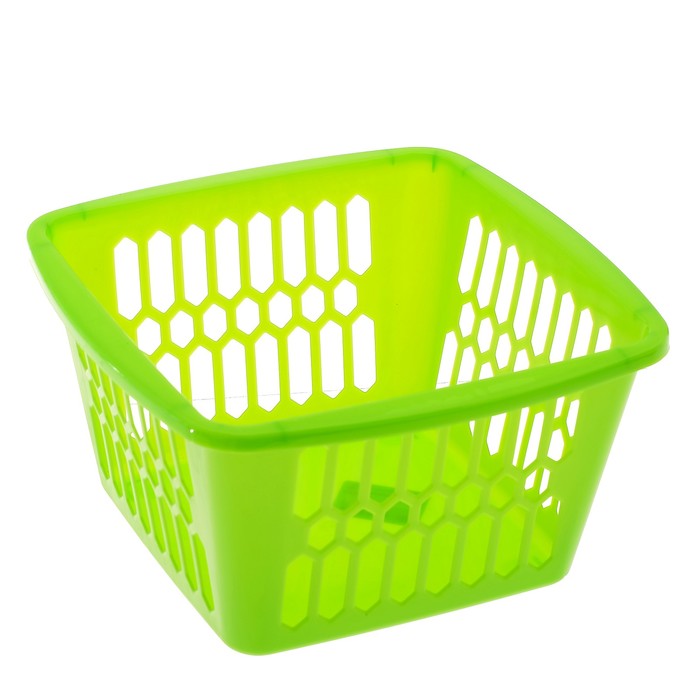 Корзина квадратная 2,5 л, цвет МИКС