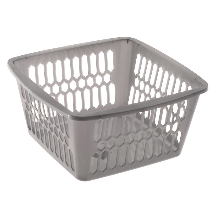 Корзина квадратная 4 л, цвет МИКС