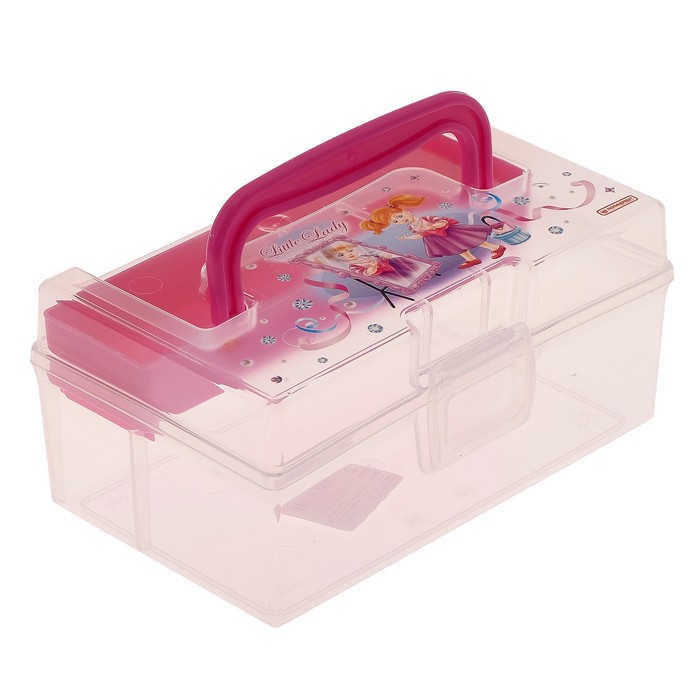 Коробка для мелочей 0,8 л "Kids box" с вкладышем 170х108х78 мм, цвет МИКС