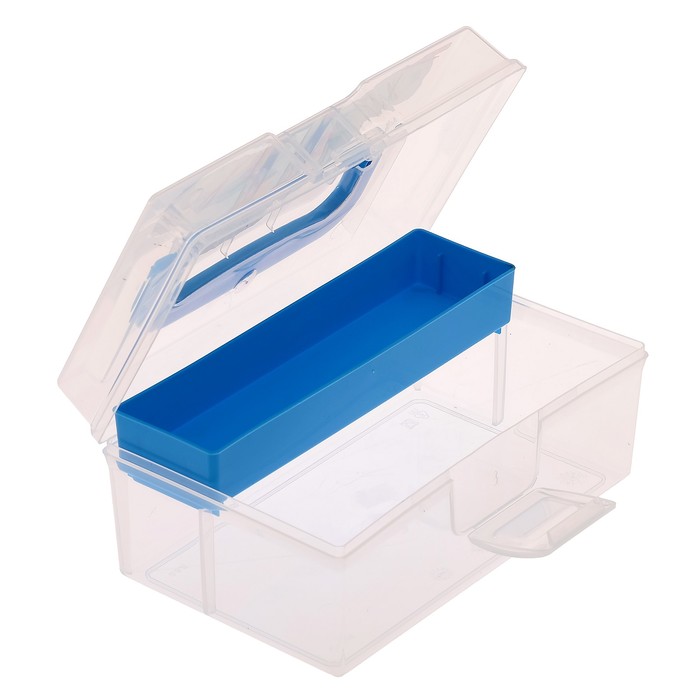 Коробка для мелочей 0,8 л "Kids box" с вкладышем 170х108х78 мм, цвет МИКС