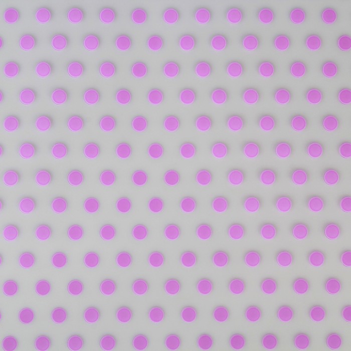 Пленка для цветов и подарков матовая "Горошек" сиреневый 0.6 х 8.2 м, 35 мкм